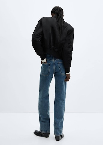 MANGO Prehodna jakna 'Crush' | črna barva