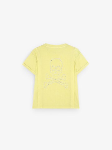 Scalpers Shirt 'Lapel Marble' in Yellow