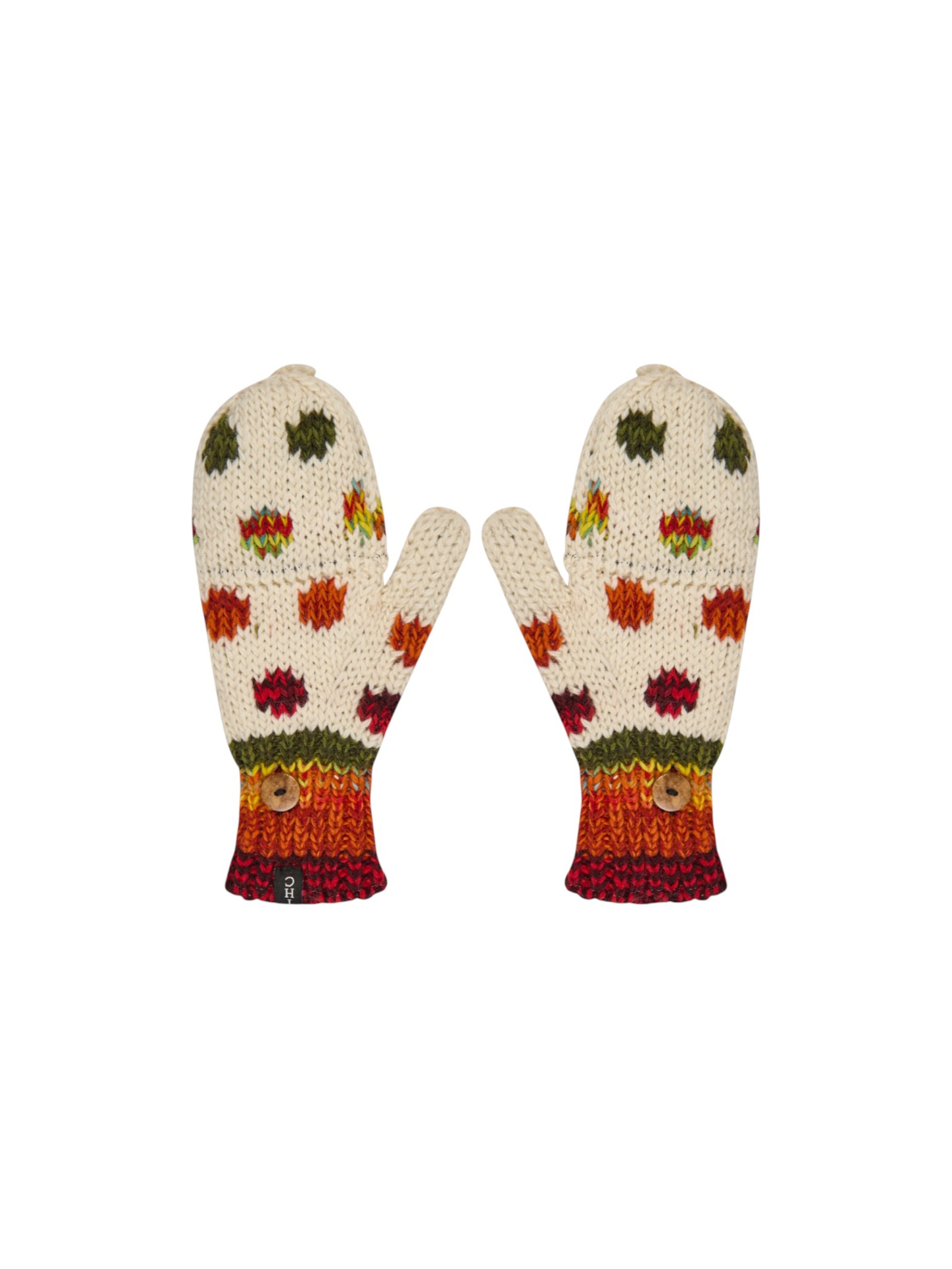 THC Natural Line Mittens in Mixed colors: front