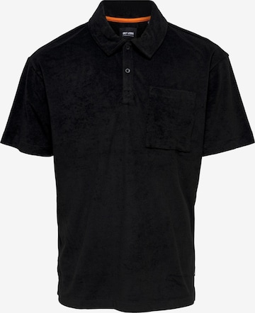 Only & Sons Shirt 'Iolo' in Zwart: voorkant