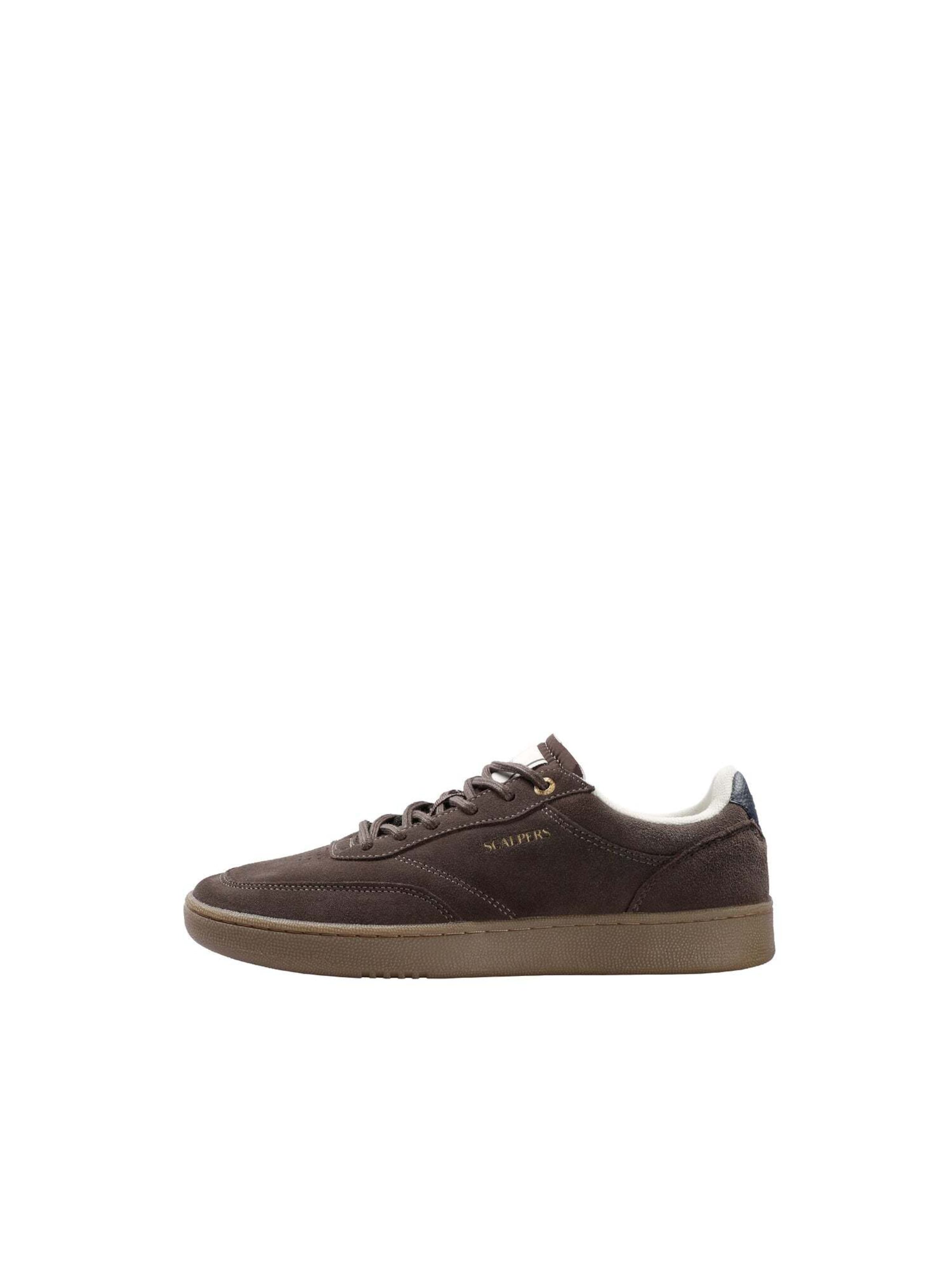 Sneaker înalt ' ' de la Scalpers pe maro: față
