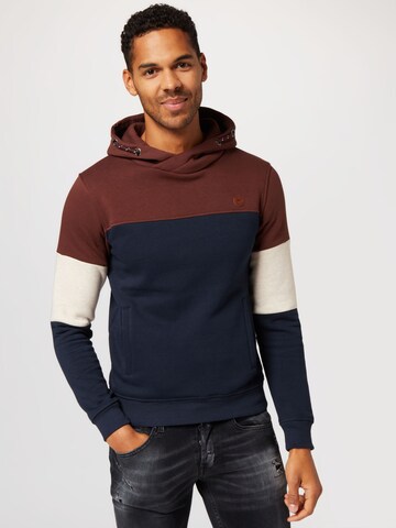 INDICODE JEANS Sweatshirt 'Olson' in Braun: predná strana