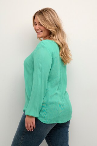 KAFFE CURVE Blouse 'Ami' in Groen