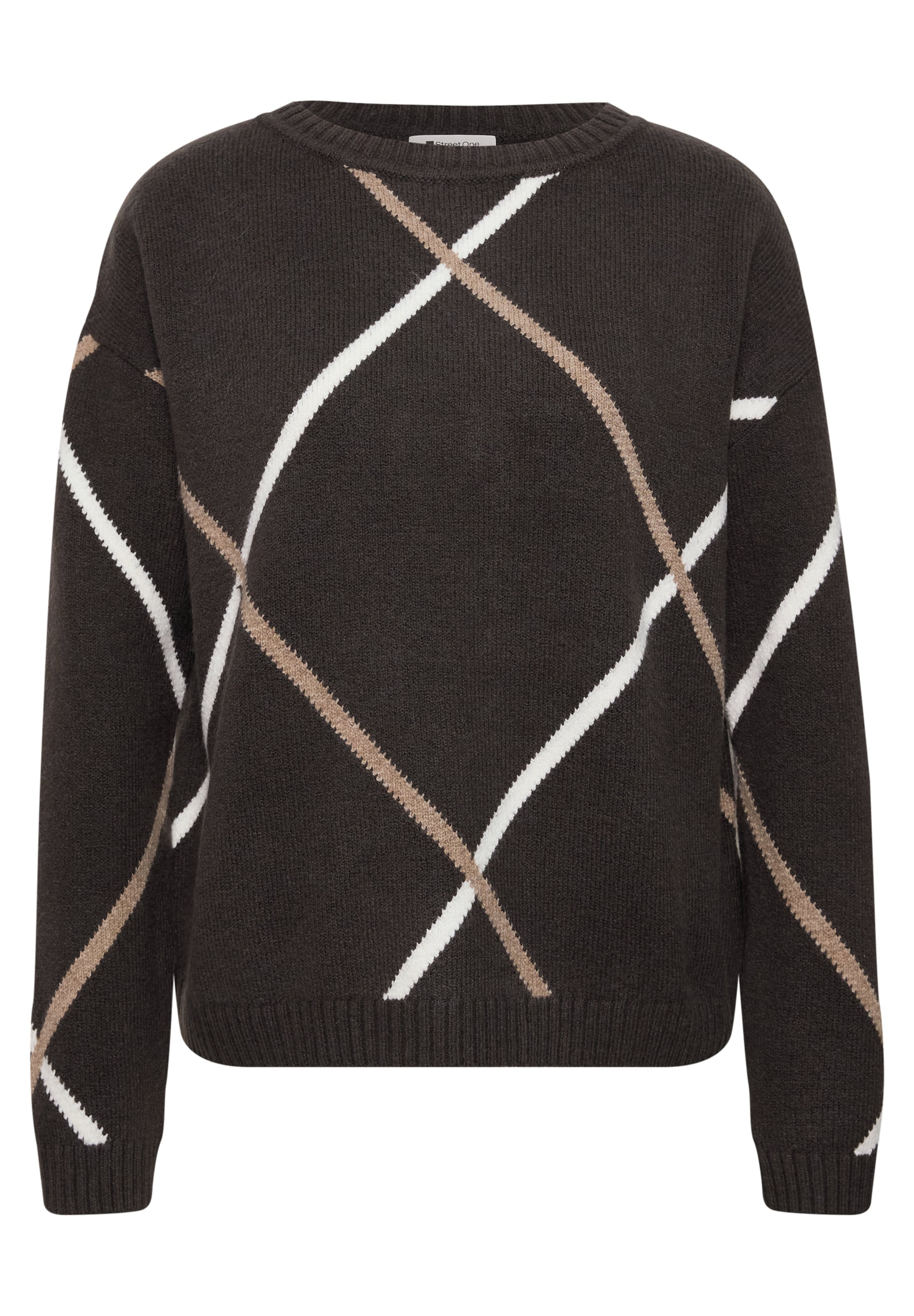 STREET ONE Pullover in Braun: Vorderseite