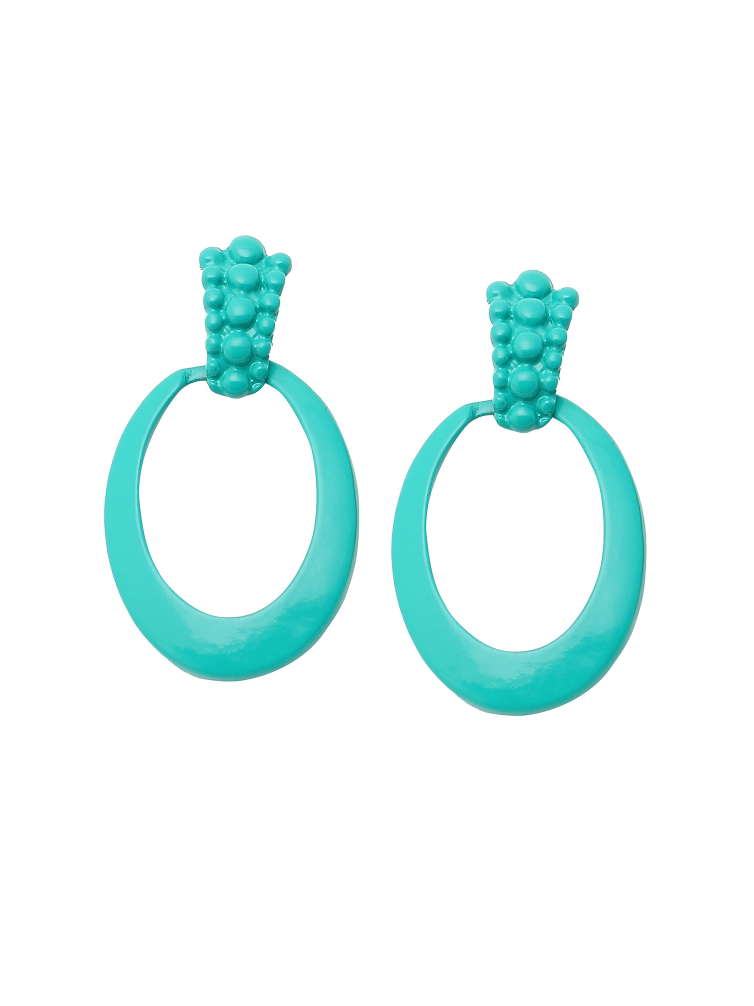 Orecchini 'Rupal' di SOHI in verde: frontale