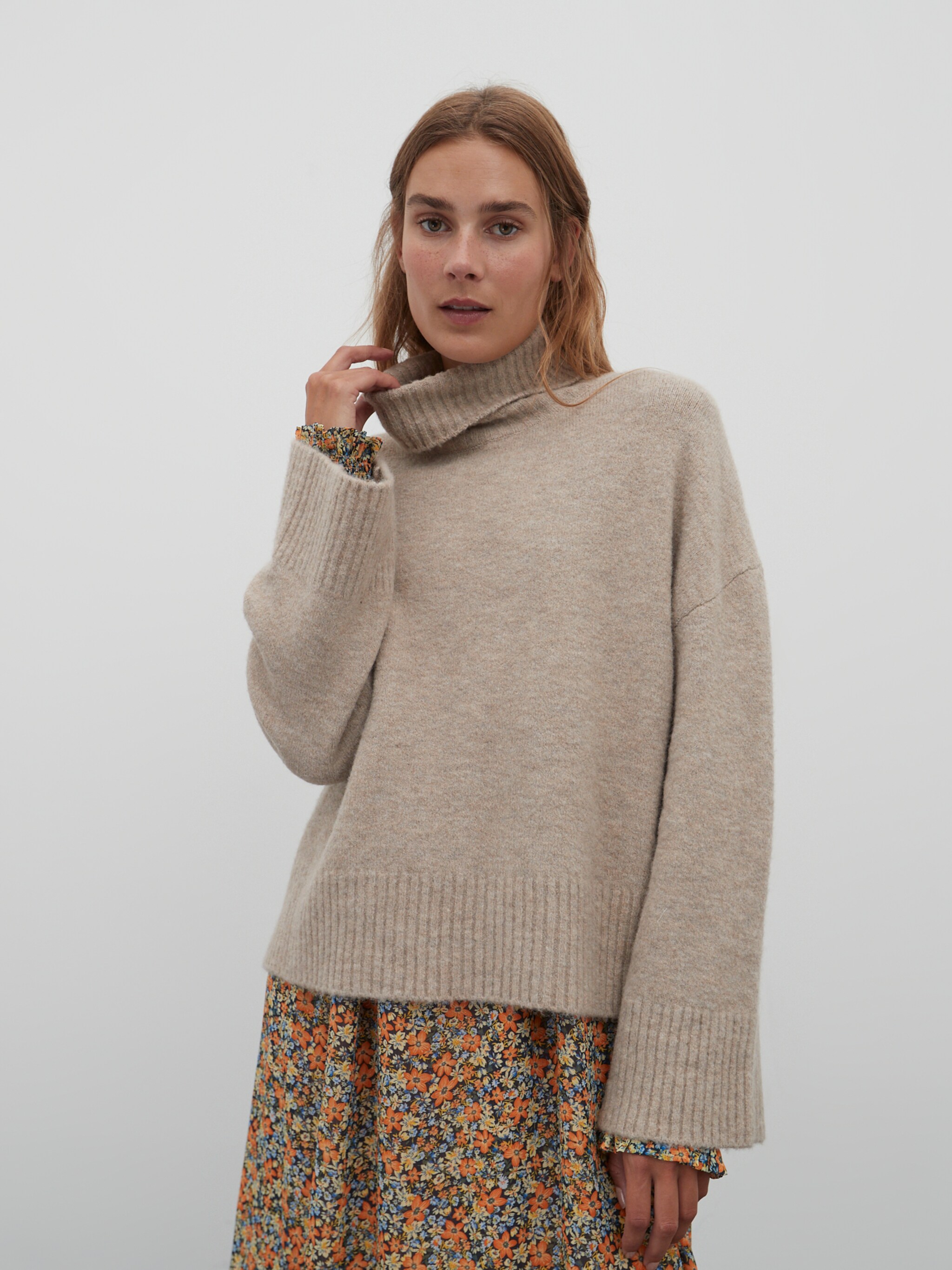 EDITED Produkte Pullover 'Winnie' braunmeliert