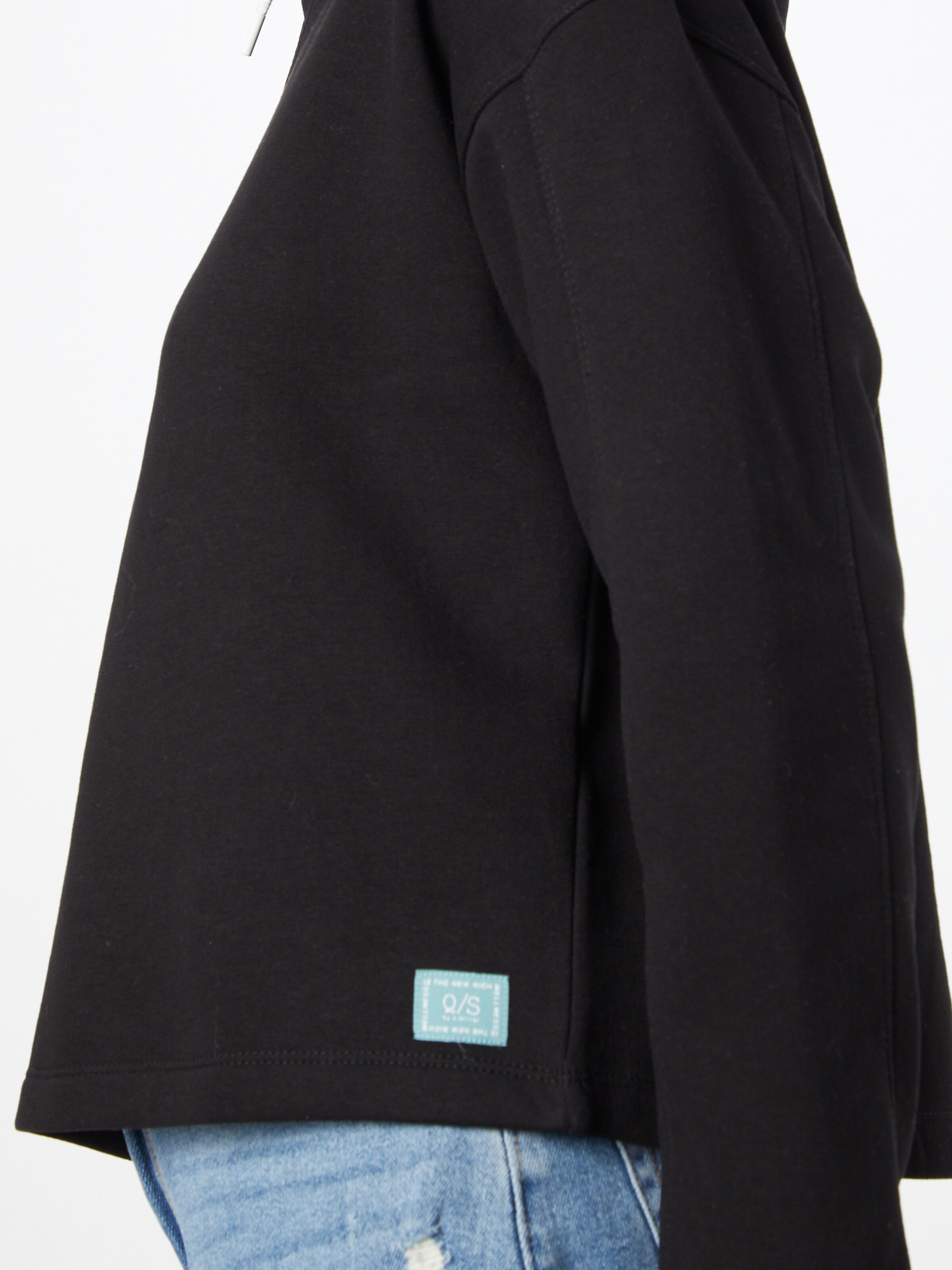 Frauen Große Größen QS by s.Oliver Sweatshirt in Schwarz - DU94213 Frauen Große Größen QS by s.Oliver Sweatshirt in Schwarz - DU94213