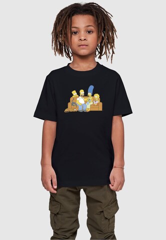 ABSOLUTE CULT T-Shirt 'Simpsons- Family' in Schwarz: predná strana