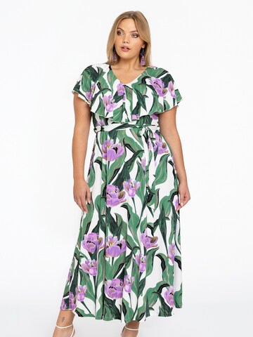 Robe Yoek en mélange de couleurs : devant