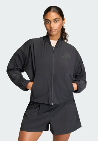 ADIDAS SPORTSWEAR Performance Jacket 'Z.N.E.' in Black: front