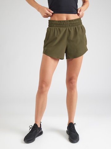 UNDER ARMOUR regular Παντελόνι φόρμας 'Flex' σε πράσινο: μπροστά