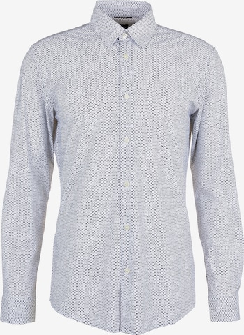BOSS Slim Fit Hemd 'ROAN' in Schwarz: Vorderseite