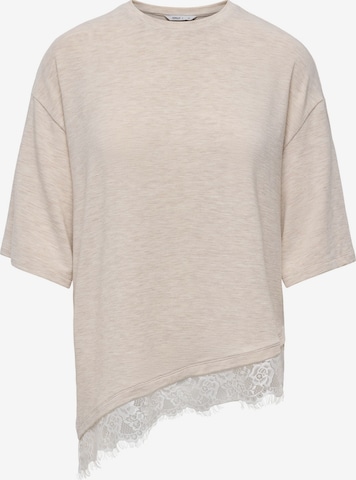 T-shirt 'ONLGlamour' ONLY en beige : devant