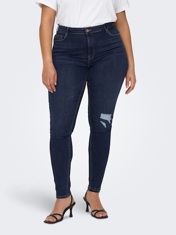 ONLY Carmakoma Regular Jeans in Blauw: voorkant