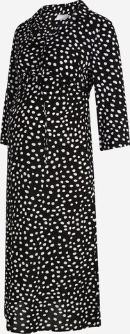 Robe-chemise 'NYA' Pieces Maternity en noir : devant