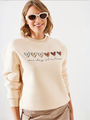 Felpa di Bianco Lucci in beige