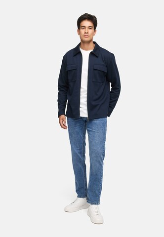 INDICODE JEANS Regular fit Zakelijk overhemd 'Nezzo' in Blauw