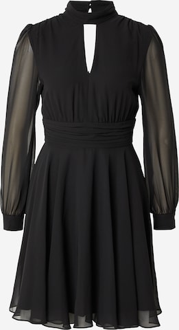 Robe de cocktail SWING en noir : devant