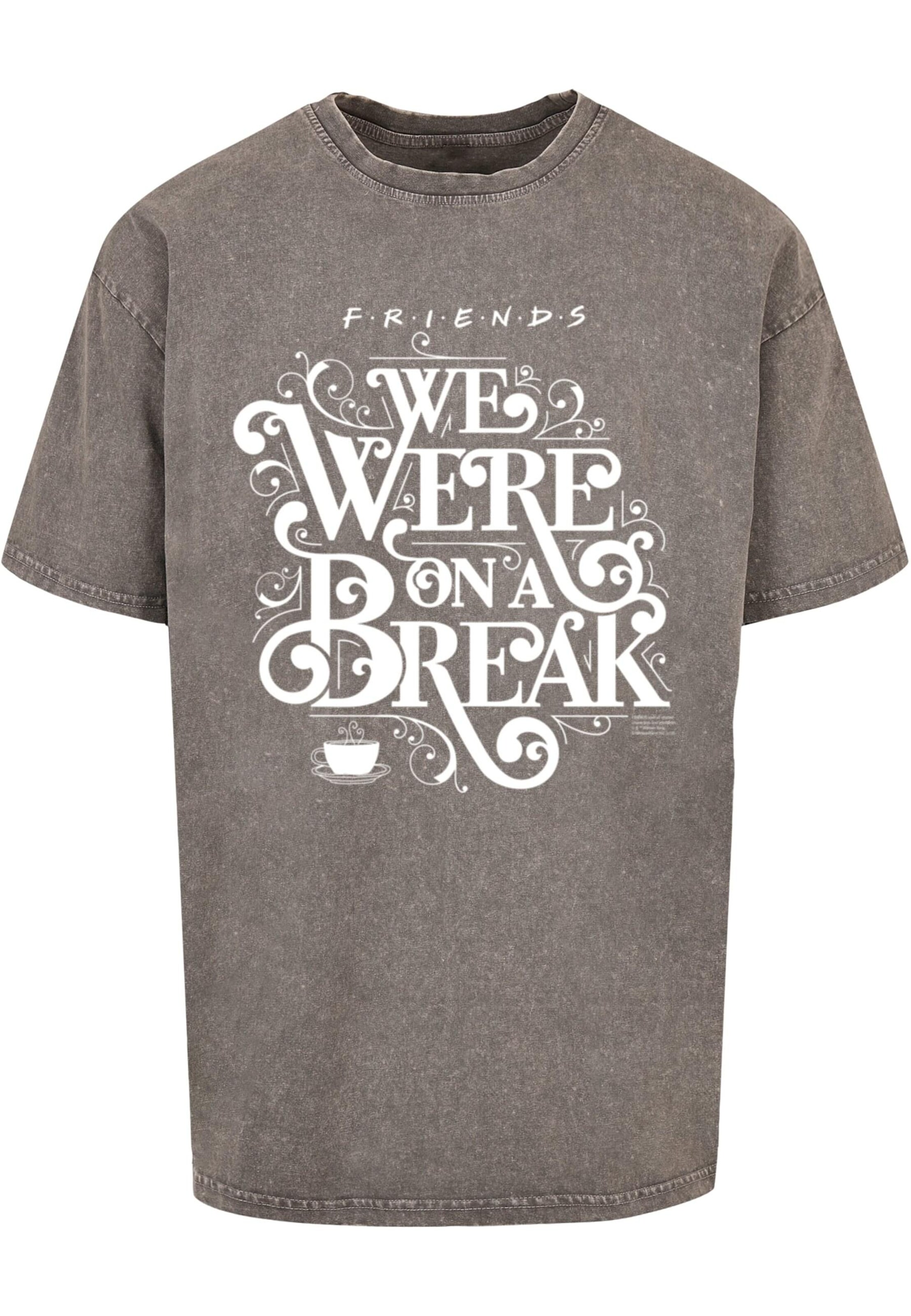 Maglietta 'Friends - On A Break' di ABSOLUTE CULT in grigio: frontale