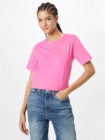 JDY T-Shirt 'APRIL' in Pink: predná strana