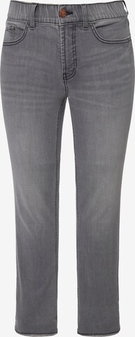 Coupe slim Jean Ulla Popken en gris : devant