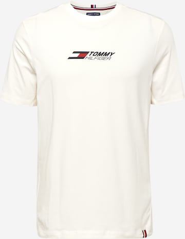 balts TOMMY HILFIGER Sporta krekls: no priekšpuses