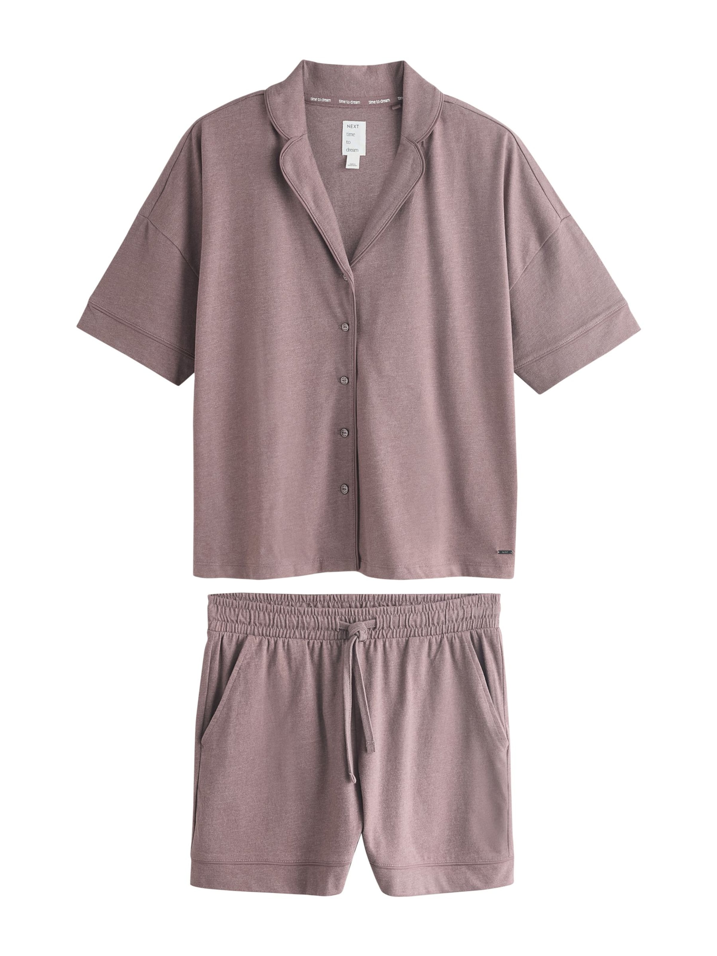 brūns Next Pidžama ar šortiem: no priekšpuses
