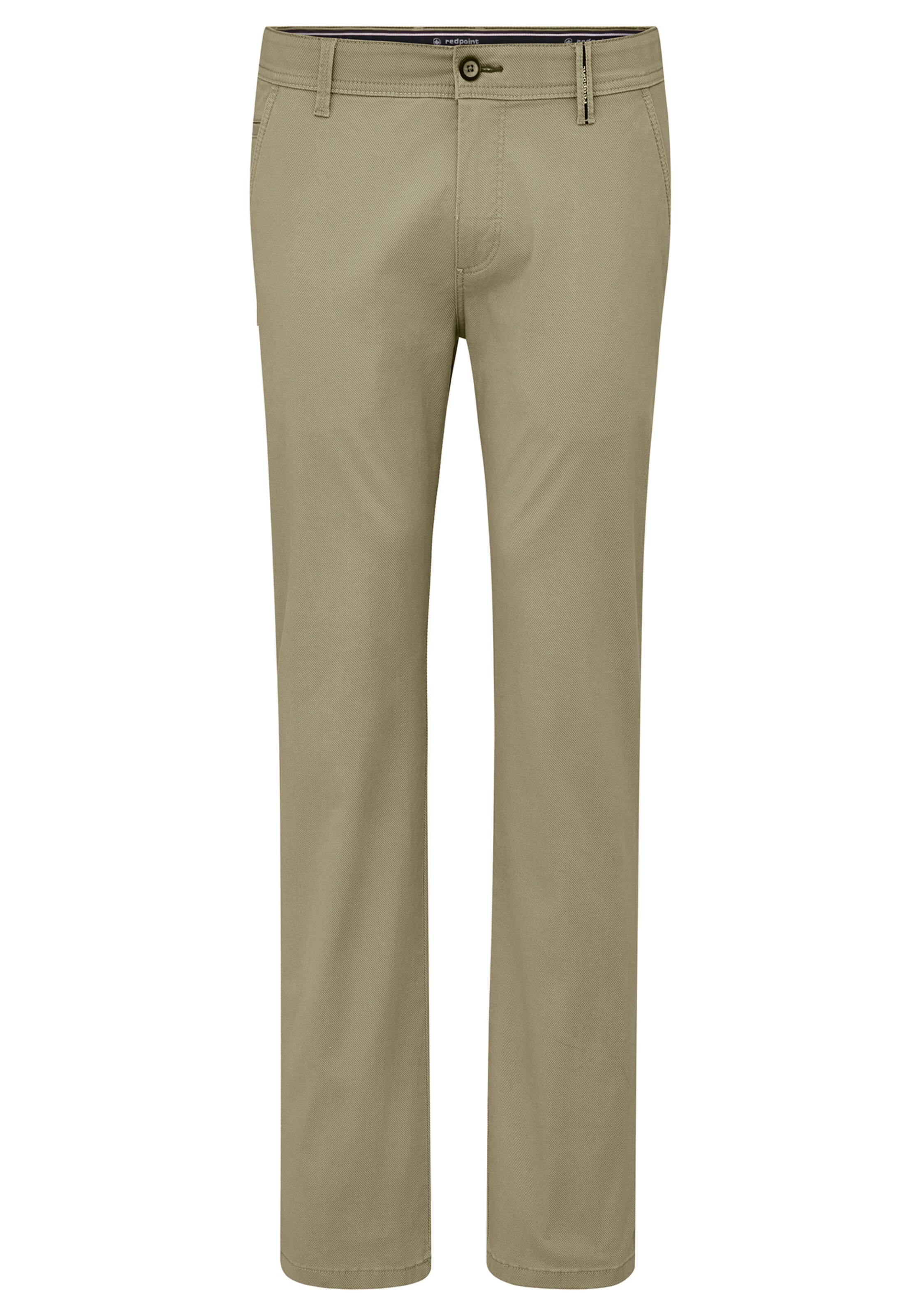 REDPOINT Chino Pants in Green: front