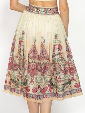 JIORO Sukně 'PAISLEY RED' – mix barev