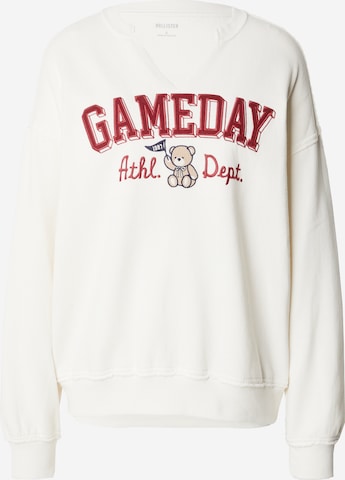 HOLLISTER Sweatshirt in White: front