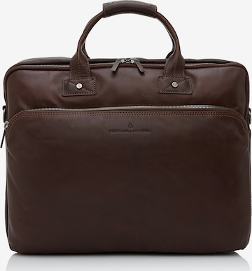 Castelijn & Beerens Document Bag 'Firenze' in Brown: front