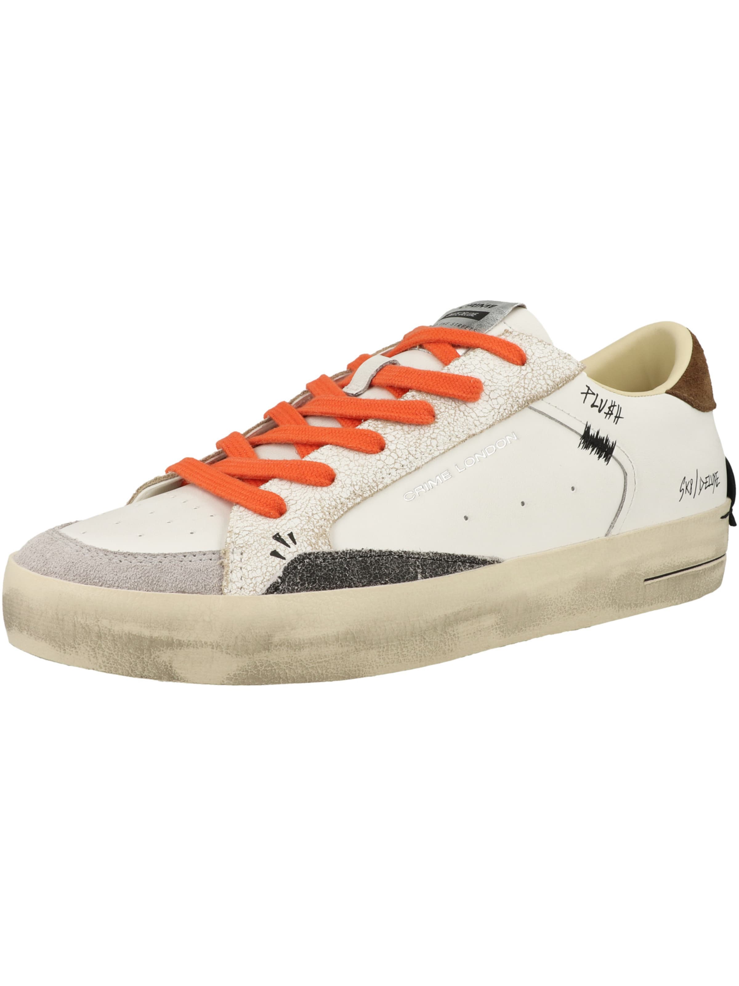 Crime London - Zapatillas deportivas bajas ' SK8 DELUXE ' en blanco: frente