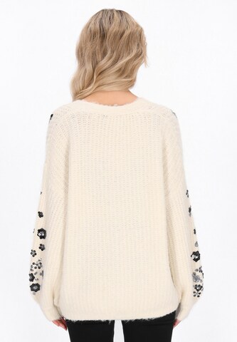 usha FESTIVAL - Casaco de malha em branco