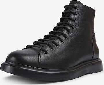 CAMPER Lace-Up Boots 'Poligono' in Black: front