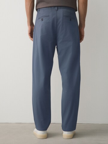 Next Loosefit Bandplooibroek in Blauw