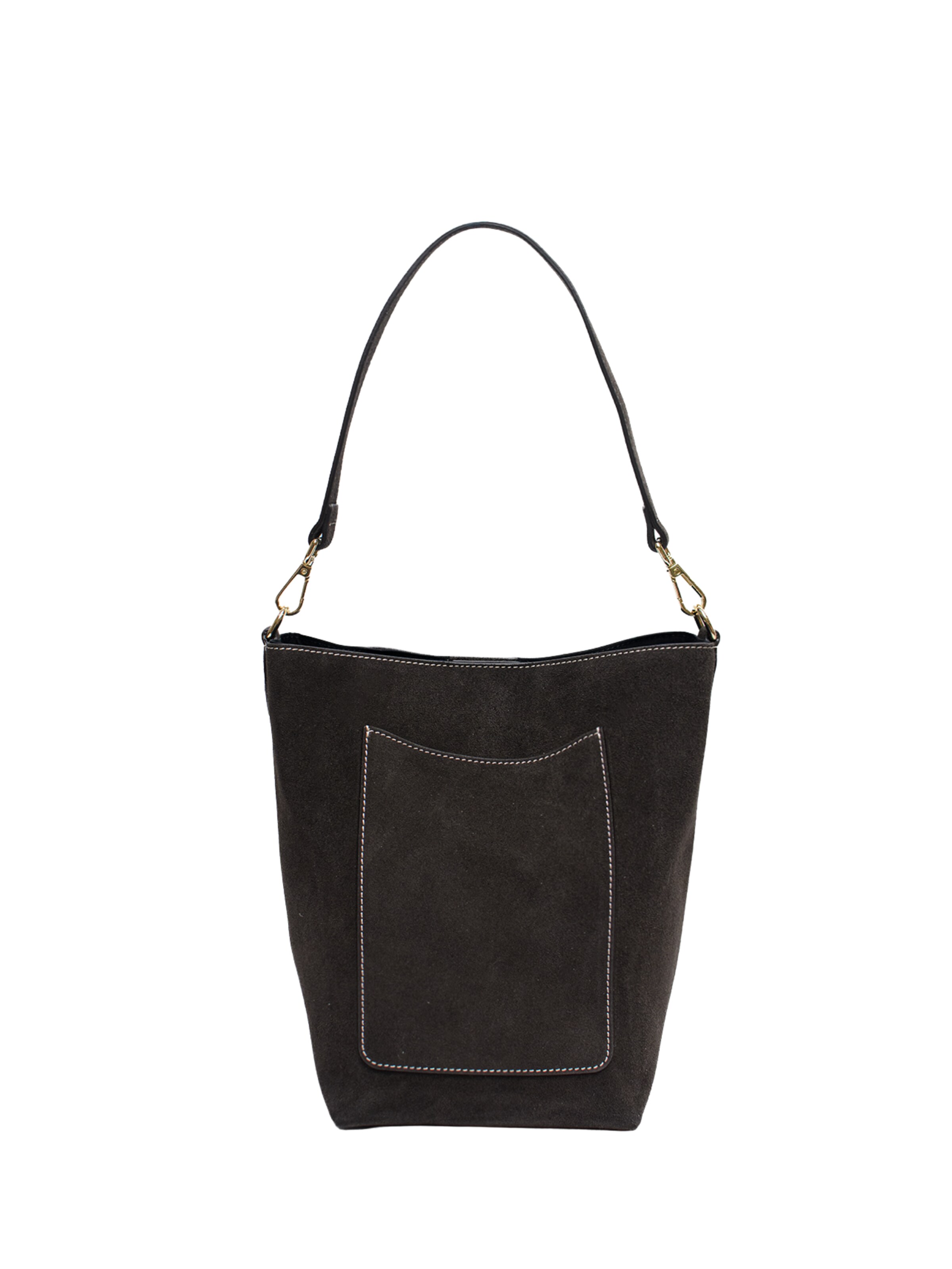 Latalia - Bolso de hombro 'Fano' en marrón: frente