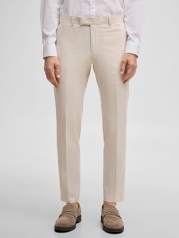 STRELLSON Slimfit Hose ' Melwin ' in Beige: Vorderseite