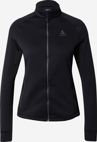 ODLO Athletic fleece jacket 'Berra' in Black: front