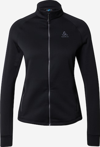 ODLO Athletic Fleece Jacket 'Berra' in Black: front