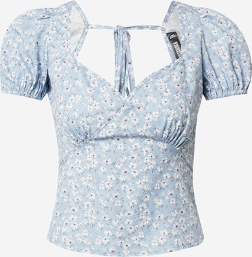 Missguided Blouse in Blue: front