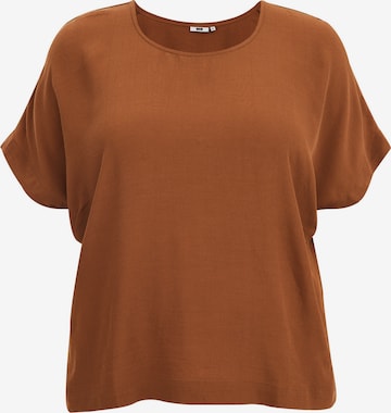 T-shirt WE Fashion en marron : devant