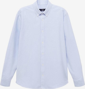 MANGO MAN Regular fit Button Up Shirt 'Oxford' in Blue: front