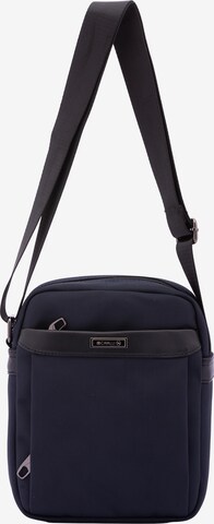 Borsa a tracolla 'Borsa a Tracolla Uomo B Cavalli Poliestere Zip' di B. Cavalli in blu: frontale