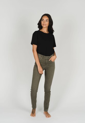 Angels Regular Jeans Skinny aus Sweat Denim in Grün