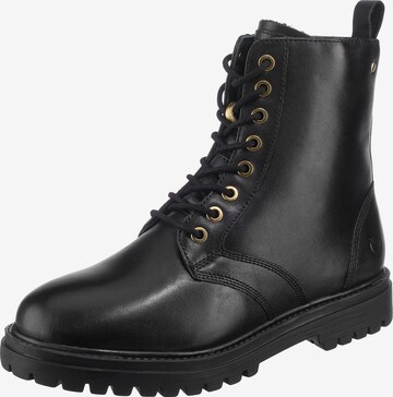 Paul Vesterbro Lace-Up Ankle Boots in Black: front