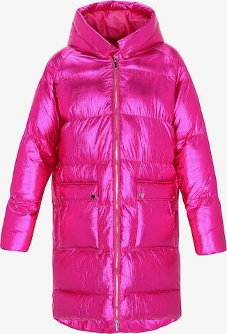 faina Płaszcz zimowy w kolorze różowy: przód