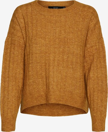 VERO MODA Sweter w kolorze brązowy: przód
