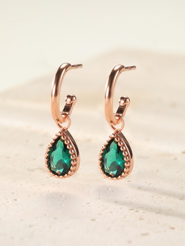 Hey Happiness - Pendientes 'May Birthstone' en oro