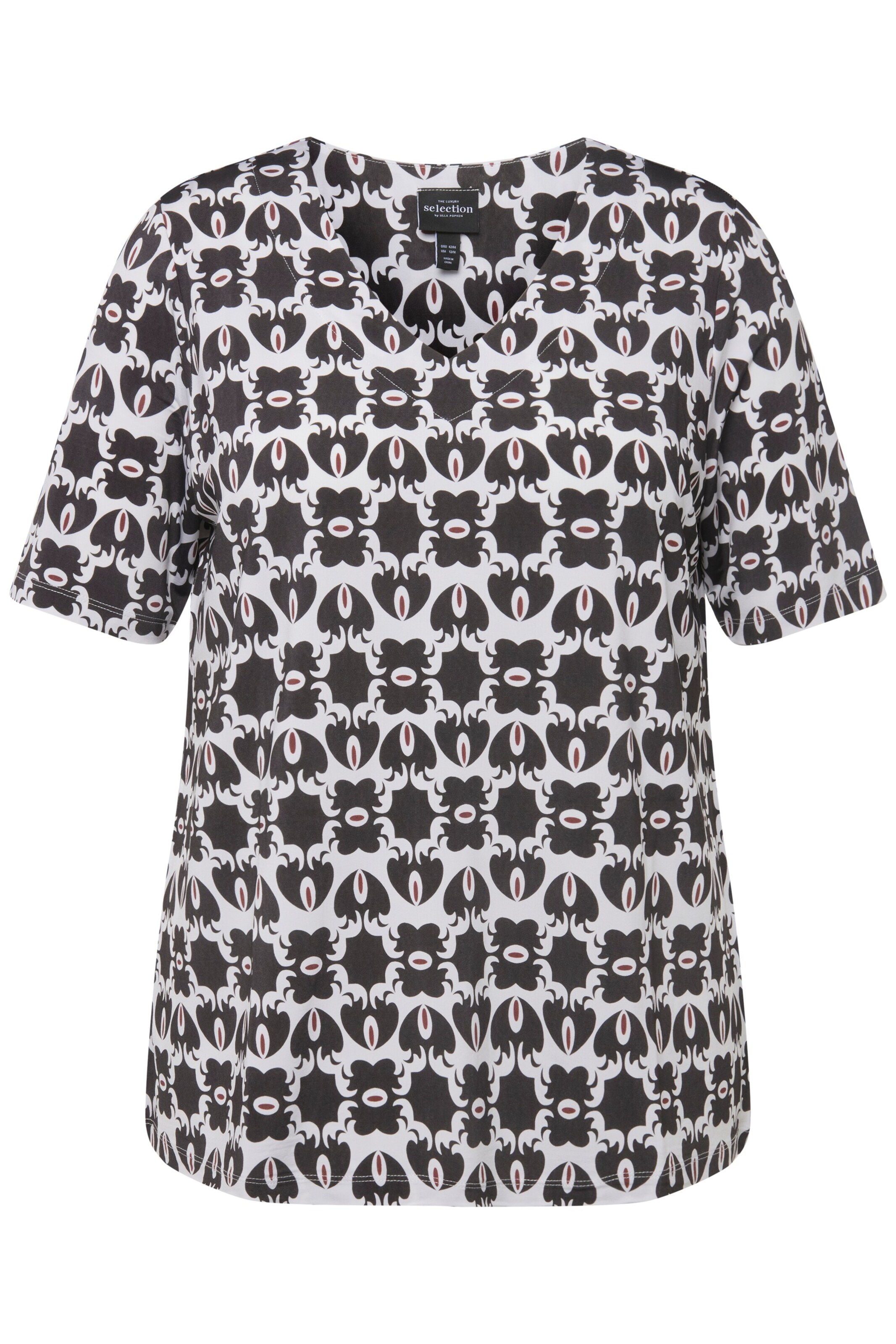 Ulla Popken Shirt in Gemengde kleuren: voorkant