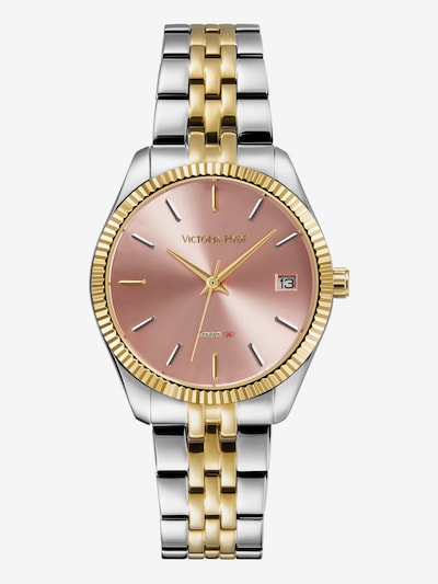 Victoria Hyde Analoog horloge in de kleur Goud / Rosé / Zilver, Productweergave